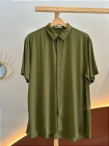 Camisa Viscose Verde Musgo