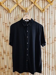 Camisa Linho Preta