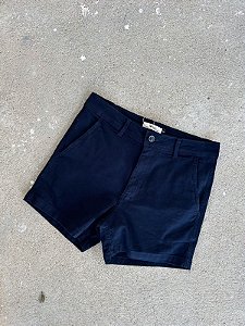 Bermuda Sarja Stretch - Azul Marinho