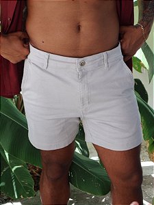 Bermuda Sarja Stretch - Cinza