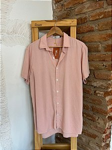 Camisa Linho Rosa Seco