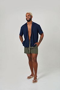 Camisa Tricô Havana Azul Marinho