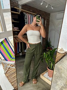 Calça Linho Sagi 2.0 - Verde Militar