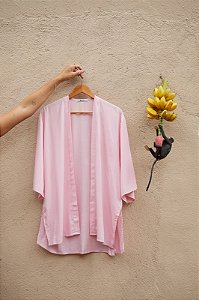 Kimono Viscose Rosa Seco