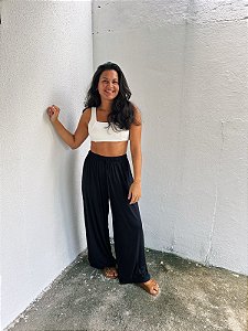Calça Pantalona (em malha)