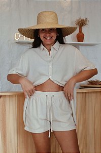 Short linho Gostoso 2.0 - Areia Clara