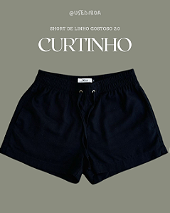 Short linho Gostoso 2.0 - Preto