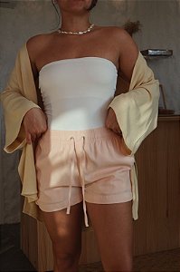 Short linho Gostoso 2.0 - Salmão