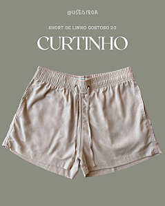 Short linho Gostoso 2.0 - Bege