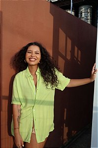 Camisa Viscose Verde Lima