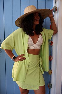 Camisa Viscose Verde Lima