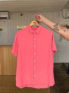 Camisa Viscose Rosa Goiaba