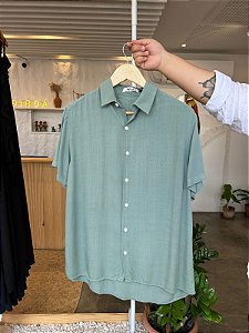 Camisa Viscose Verde água