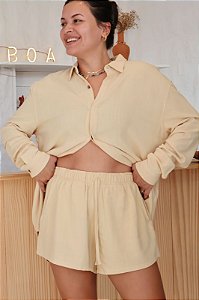 Short Pirangi Viscolinho - Amarelinho