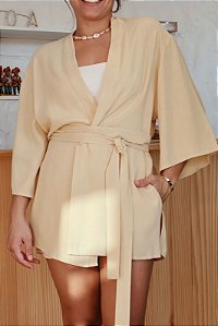 Kimono Viscolinho - Amarelinho