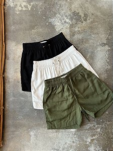 KIT VICIADO EM SHORTS DE LINHO MÉDIOS