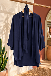 Kimono Viscose - Azul Marinho