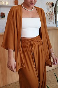 Kimono Viscose - Mostarda