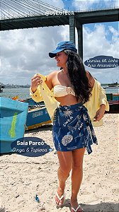 Saia Pareô Curta Viscose - Ginga & Tapioca