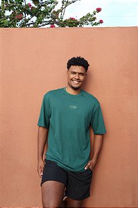 Camiseta Over Bordado DIBOA - Verde Jade