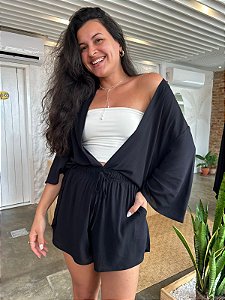 Short Pirangi Viscose - Preto Dark