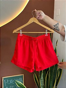 Short linho Curto Gostoso 2.0 - Vermelho Paixão