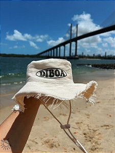 Chapéu Bucket Aventureiro com aba desfiada