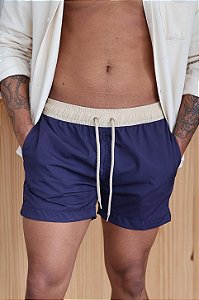 Short PRAIA BICOLOR - Azul Marinho