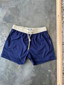 Short PRAIA BICOLOR - Azul Marinho