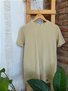 Camiseta Tricô - Palha