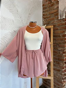 Kimono Viscose - Rosa Queimado