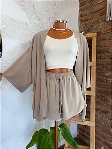 Kimono Viscose - Bege