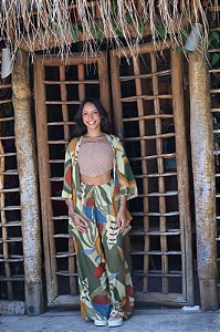 Calça Pantalona Viscose - Cores da Terra