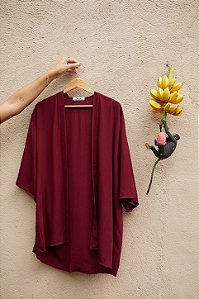 Kimono Viscose - Vinho Jambo