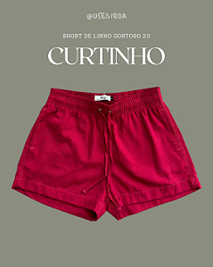 Short Viscolinho Curto Gostoso 2.0 - Vinho Malbec