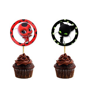 Topper Miraculous Cupcake