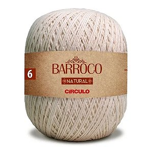 Barbante Barroco Natural Para Crochê Nº6