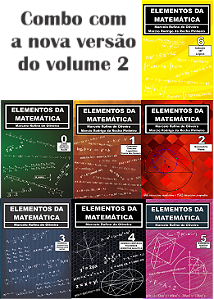 1. Combo - 7 volumes da coleção Elementos da Matemática, versão de 2025 do vol 2