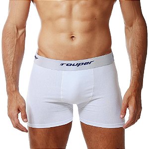 Cueca Rouper Boxer Algodão com Elastano (Adulto)