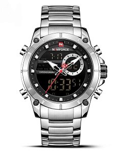 Relógio Masculino Naviforce 9163 De Luxo Analógico Digital Original