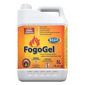 ÁLCOOL EM GEL FOGOGEL  P/ QUEIMA NAT 5L(4,4KG)