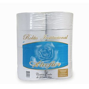 Papel Higienico Rolao Branco 8X300 Alveflor