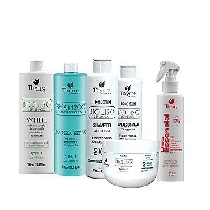 Kit BioLiso White 1L + Kit Home Care 300ml e Uso Essencial 300ml