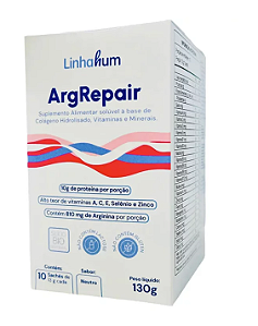 ArgRepair - Suplemento cicatrização - Linhahum - Cx com  10 sachês de 13g