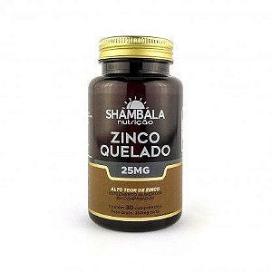 Zinco quelado 25mg - 30 Comprimidos - Shambala