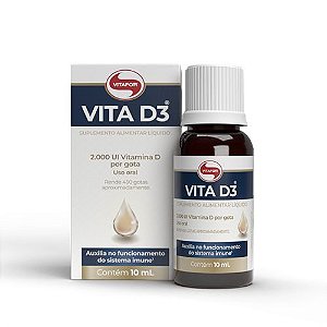 Vitamina D Vita D3 gotas -  Rende 450 gotas - 10ml - Vitafor