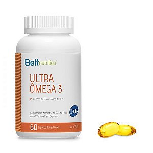 Ultra ômega 3 - 60 Cápsulas - Belt Nutrition