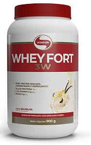 Whey Fort 3W baunilha - 900g - Vitafor
