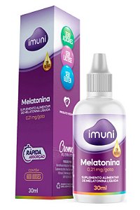Melatonina 0,21mg em gotas - 30ml - Imuni Suplementos