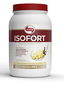 Isofort Whey Protein Isolado Baunilha - 900g - Vitafor